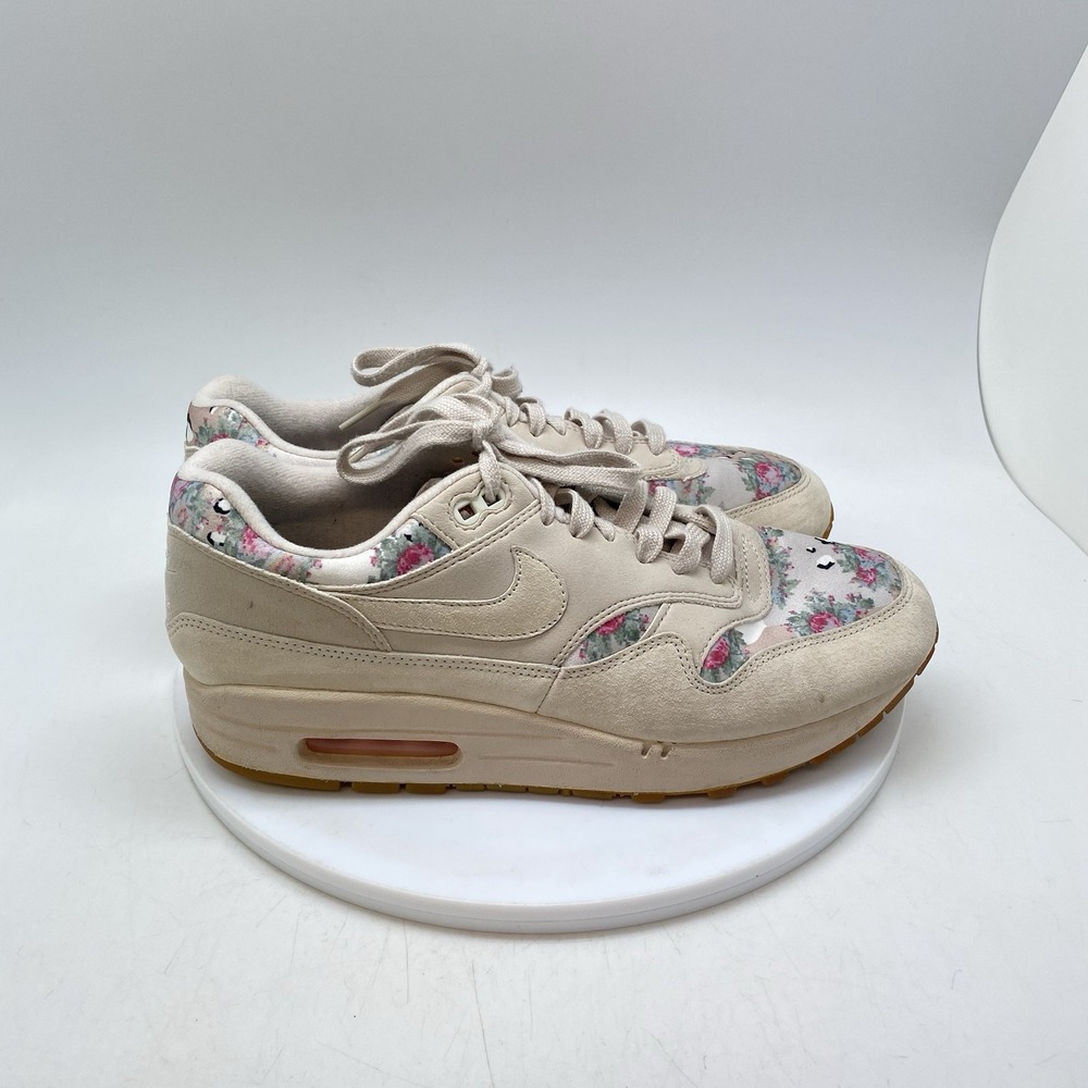 Nike Sneakers Womens 9.5 Air Max 1 Floral Camo Silk AQ6378-001 Athletic Shoes